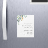 Invitation Magnétique Eucalyptus verdure moderne luxe mariage