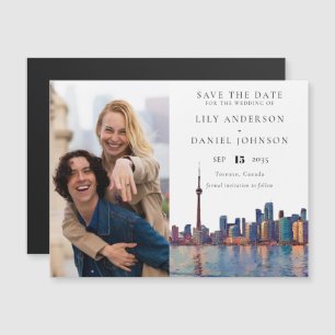 Invitation Magnétique Événement de mariage photo à Toronto, à retenir la