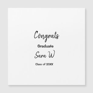 Invitation Magnétique Félicitations classe d'ajouter le nom d'année scol