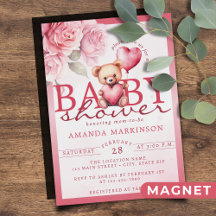 Fête de naissance ourson de la Saint-Valentin aqua
