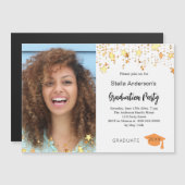 Invitation Magnétique Fête de remise de diplômes des étoiles d'or (Devant / Derrière)