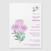 Invitation Magnétique Fête des mariées personnalisable Ranunculus & Anem (Devant)