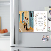 Invitation Magnétique Fleur sauvage Boho Modern Whimsical Enregistrer La