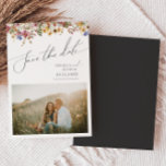 Invitation Magnétique Fleur sauvage coloré | Enregistrer La Date<br><div class="desc">Ce fleur sauvage coloré | enregistrer la date l'invitation magnétique est parfait pour votre simple, whimsical boho rainbow mariage été. Les fleurs aux couleurs rose, jaune, orange et or, qui donnent à ce produit l'impression d'un élégant jardin vintage minimaliste de printemps hippie. Le design moderne est artistique et délicat, représentant...</div>