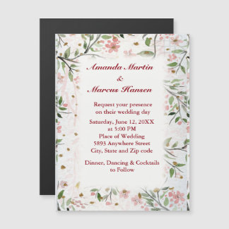 Invitation Magnétique Fleurs japonaises de fleurs de cerises