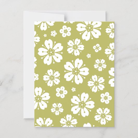 Invitation Magnétique Fleurs Motif 1 (Recto)