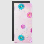 Invitation Magnétique Fleurs Motif 7 (Devant / Derrière)