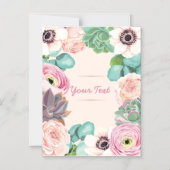 Invitation Magnétique Floral (Recto)