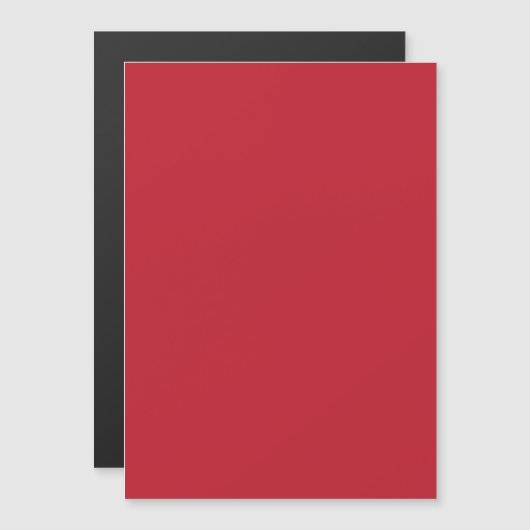 Invitation Magnétique Fond Rouge Foncé  (Devant / Derrière)