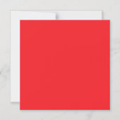 Invitation Magnétique Fond uni rouge solide (Recto)
