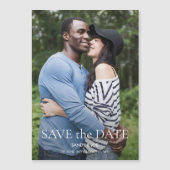 Invitation Magnétique Forêt Amusante photo mariage Enregistrer la date (Devant)