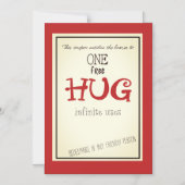 Invitation Magnétique free hug coupon, (Recto)