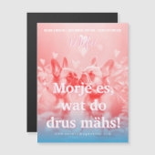 Invitation Magnétique French Bulldog Cologne Save the Date (Devant / Derrière)