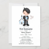 Invitation Magnétique Garçon Première Sainte Communion (Recto)