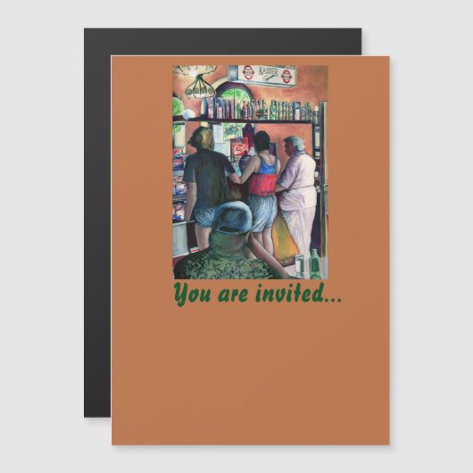 Invitation Magnétique Golf Buffe, Budapest (Devant / Derrière)