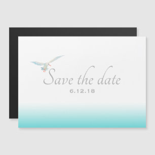 Invitation Magnétique Gradient de brise marine Turquoise marine avec mou
