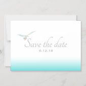 Invitation Magnétique Gradient de brise marine Turquoise marine avec mou (Recto)