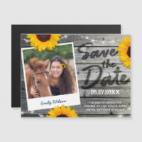Graduation photo tournesol rustique Enregistrer la