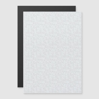 Invitation Magnétique Gris Clair Floral Géométrique | Motif Été Moderne