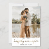 Invitation Magnétique Heureux après l'Faire-part Mariage (Recto)