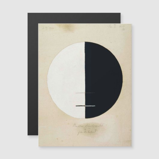 Invitation Magnétique Hilma Af Klint, Point de vue de Bouddha, Art Abstr (Devant / Derrière)