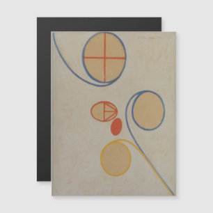 Invitation Magnétique Hilma Af Klint, Seven Point Star No2, Art Abstrait
