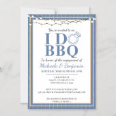 Invitation Magnétique I Do BBQ Engagement Party Couples Douche (Recto)