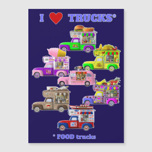 Invitation Magnétique I Love Trucks (FOOD Trucks) aimant