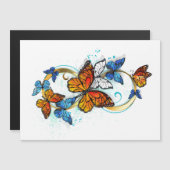 Invitation Magnétique Infinity of Monarch Butterflies (Devant / Derrière)