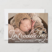 Invitation Magnétique "Introduction" Annonce de naissance de bébé magnét (Recto)