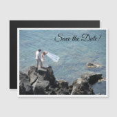 Invitation Magnétique Island Wedding Save the Date (Devant / Derrière)