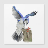 Invitation Magnétique Jay bleu d'oiseau de la forêt (Devant)