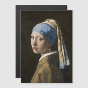 Invitation Magnétique Johannes Vermeer, fille avec une oreille perle