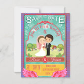 Invitation Magnétique Joli Mariage (Recto)