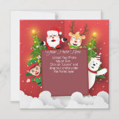 Invitation Magnétique Joli Noël personnalisé (Recto)