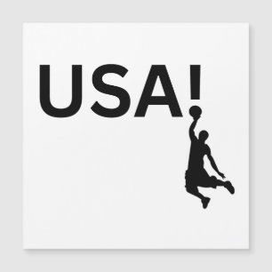 Invitation Magnétique joueur de basket-ball américain