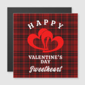 Invitation Magnétique Joyeuse Saint-Valentin chéri(e) (Devant / Derrière)