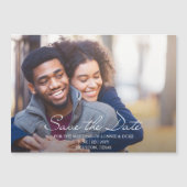 Invitation Magnétique Joyful Fun Photo Wedding Enregistrer la date (Devant)