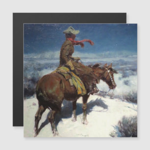 Invitation Magnétique "La veillée solitaire" par W Herbert Dunton