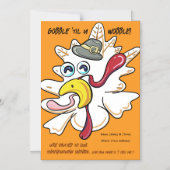 Invitation Magnétique L'Action de grâces drôle Turquie 2025 (Recto)