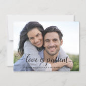 Invitation Magnétique L'amour est l'écriture manuscrite du patient (Recto)