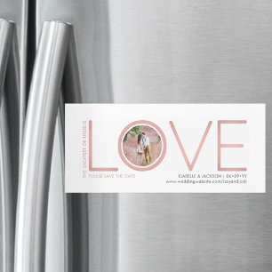Invitation Magnétique Le plus grand de tout cela est l'amour Photo Enreg