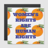 INVITATION MAGNÉTIQUE LES DROITS DES FEMMES SONT MAGNÉTIQUES DES DROITS  (Devant / Derrière)