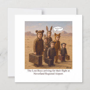 Invitation Magnétique Les Lost Boys arrivant pour leur vol