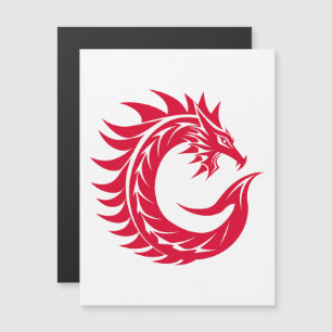 Invitation Magnétique Lettre C de style dragon, Alphabet Dragon, Monogra