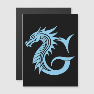 Invitation Magnétique Lettre G de style dragon, alphabet du dragon, mono