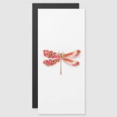 Invitation Magnétique libellule de fleurs avec sakura de bijoux (Devant / Derrière)
