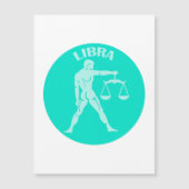 Invitation Magnétique Libra, Zodiac Sign, Horoscope, Astrology (Devant)