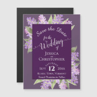 Lilacs & Calligraphie Mariage violet Enregistrer l