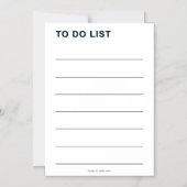 Invitation Magnétique Liste des tâches (Recto)